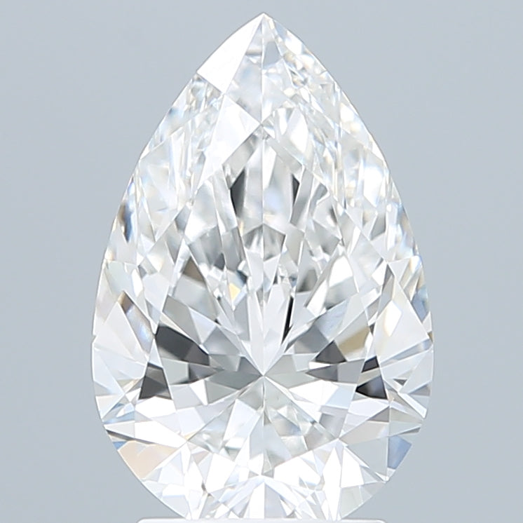 2.83 Carat Pear Shaped, Ideal Cut, F Color, VVS2 Clarity, IGI Certified Lab Grown Diamond