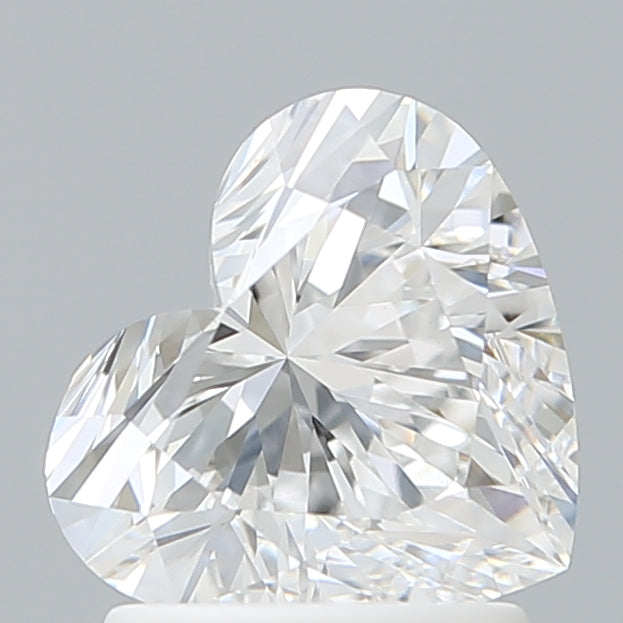 1.59 Carat Heart Shaped, Ideal Cut, D Color, VVS2 Clarity, IGI Certified Lab Grown Diamond