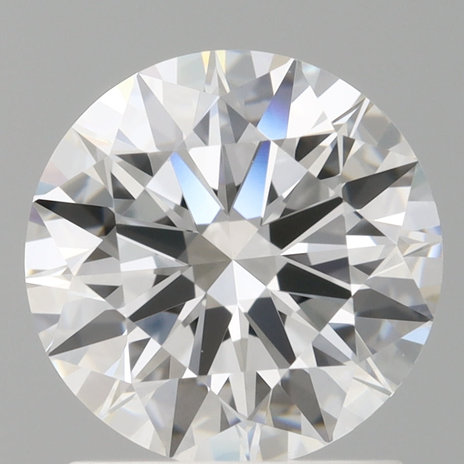 1.53 Carat Round Shaped, Ideal Cut, D Color, VVS2 Clarity, IGI Certified Lab Grown Diamond