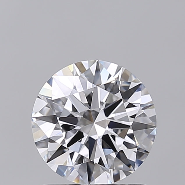 1.29 Carat Round Shaped, Ideal Cut, D Color, VVS2 Clarity, IGI Certified Lab Grown Diamond