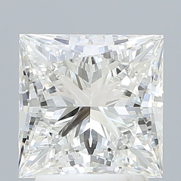 2.59 Carat Princess Shaped, Ideal Cut, F Color, VVS2 Clarity, IGI Certified Lab Grown Diamond