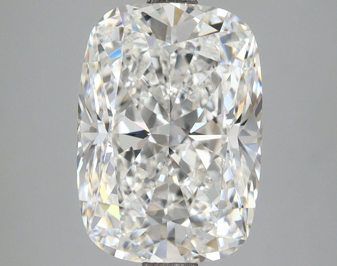 5.18 Carat Cushion Shaped, Ideal Cut, F Color, VVS2 Clarity, IGI Certified Lab Grown Diamond