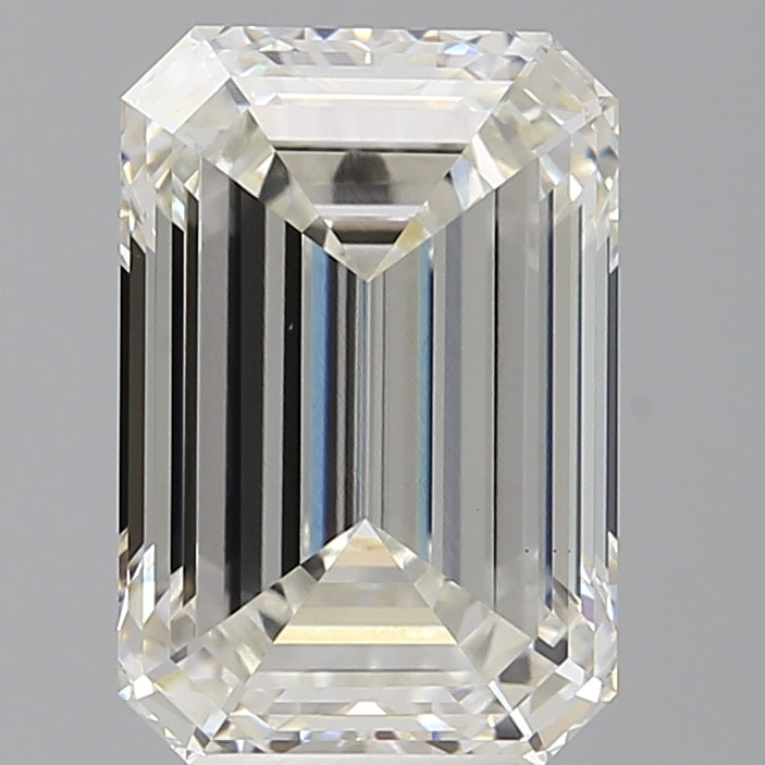 5.09 Carat Emerald Shaped, Ideal Cut, G Color, VS1 Clarity, IGI Certified Lab Grown Diamond