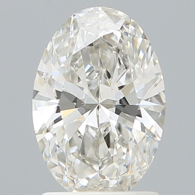 1.59 Carat Oval Shaped, Ideal Cut, G Color, VVS2 Clarity, IGI Certified Lab Grown Diamond