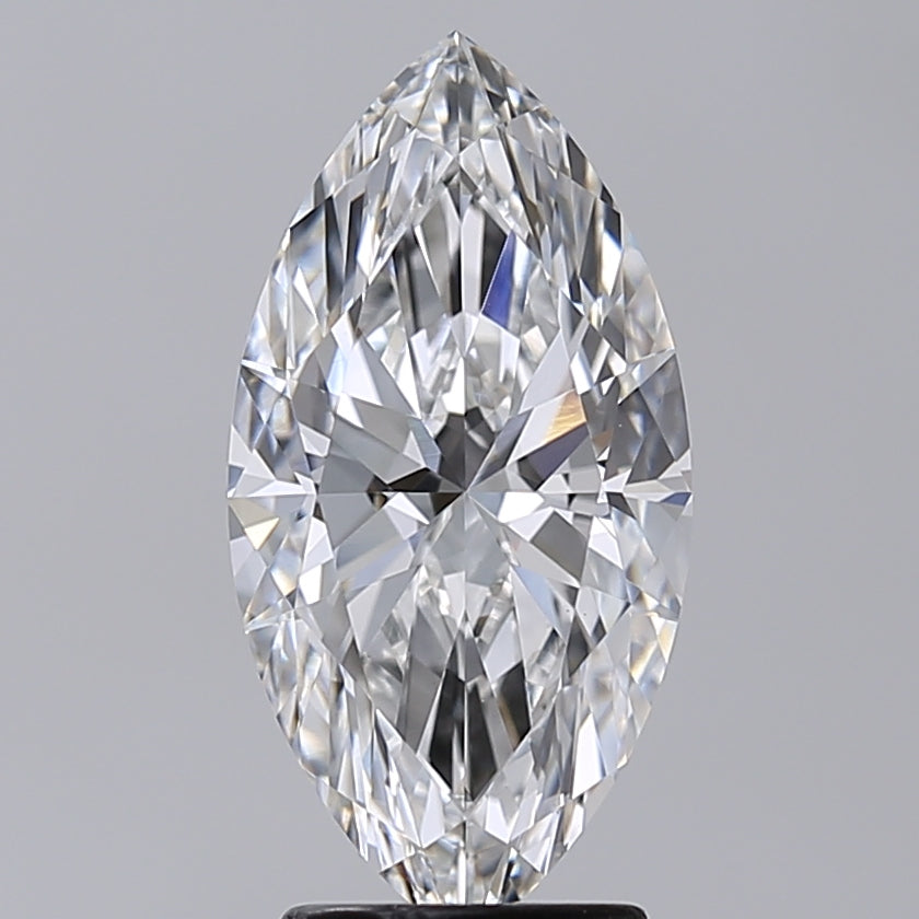 3.03 Carat Marquise Shaped, Excellent Cut, E Color, VVS2 Clarity, IGI Certified Lab Grown Diamond