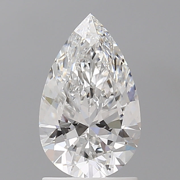 1.52 Carat Pear Shaped, Ideal Cut, E Color, VVS2 Clarity, IGI Certified Lab Grown Diamond