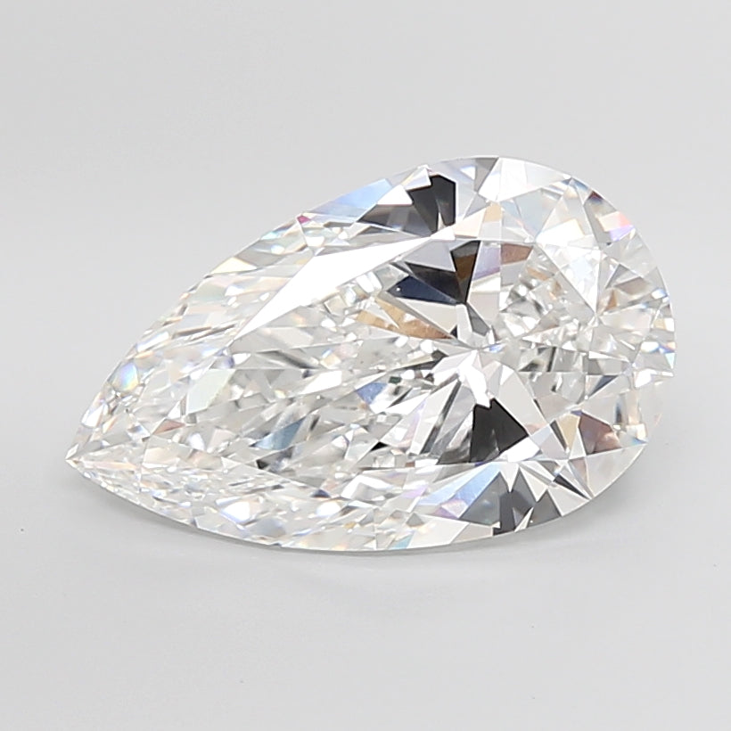 10.05 Carat Pear Shaped, Excellent Cut, E Color, VVS2 Clarity, IGI Certified Lab Grown Diamond