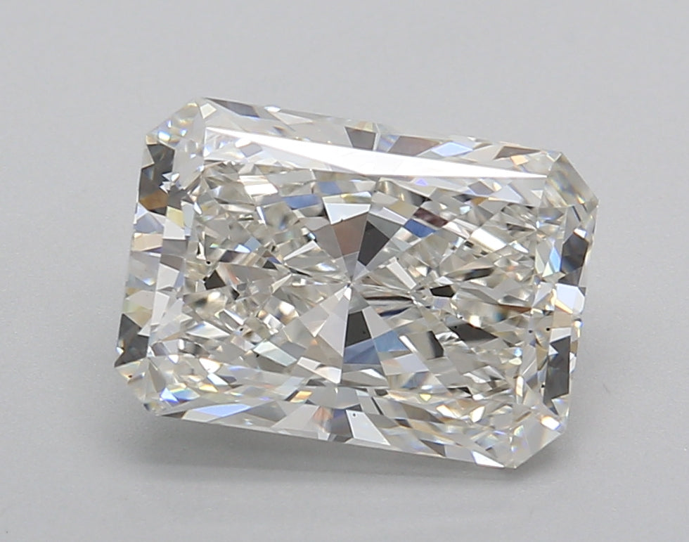 3.03 Carat Radiant Shaped, Ideal Cut, G Color, VVS2 Clarity, IGI Certified Lab Grown Diamond