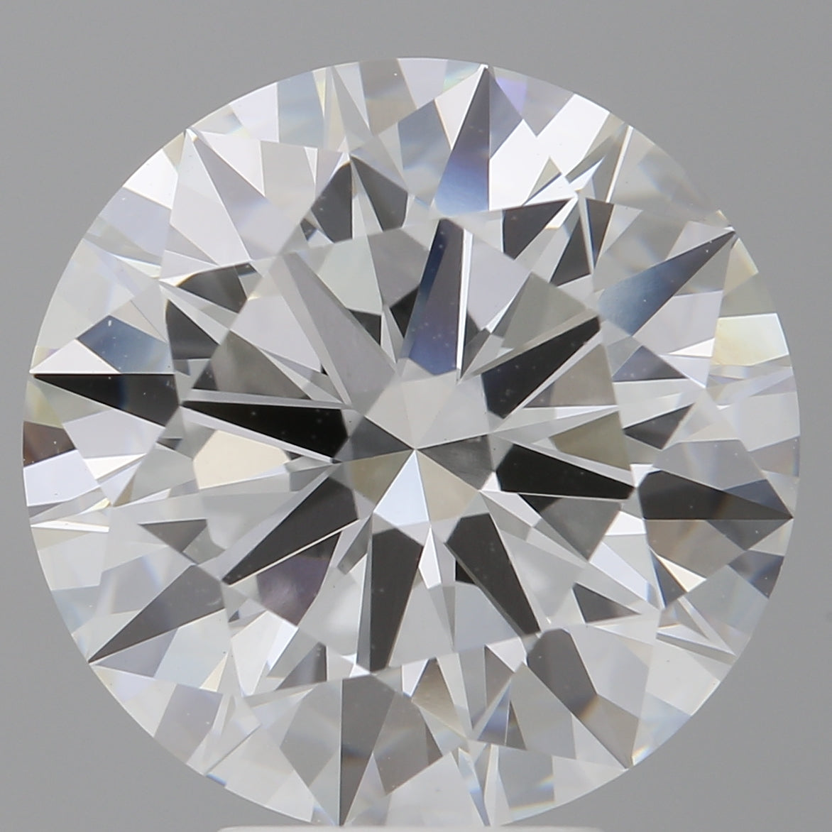 6.07 Carat Round Shaped, Ideal Cut, E Color, VVS2 Clarity, IGI Certified Lab Grown Diamond