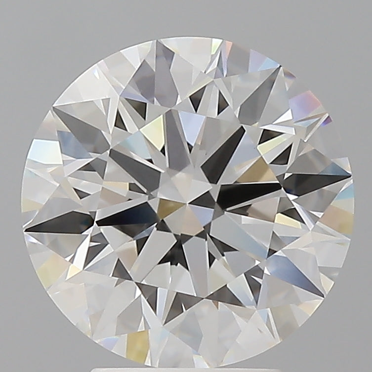 4.10 Carat Round Shaped, Ideal Cut, E Color, VVS2 Clarity, IGI Certified Lab Grown Diamond