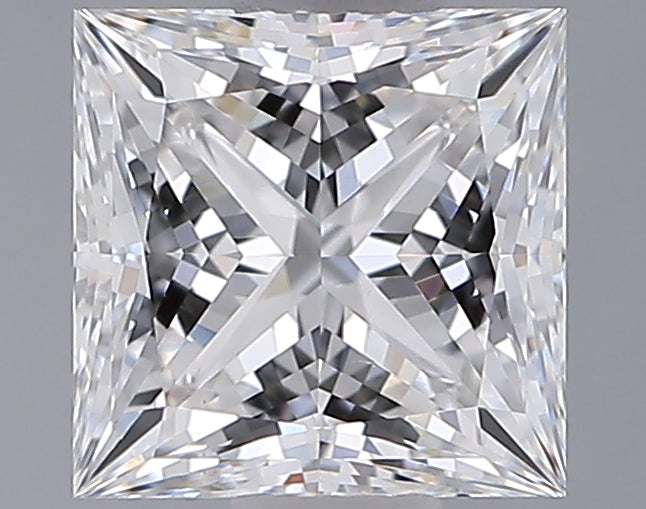 1.04 Carat Princess Shaped, Ideal Cut, E Color, VVS2 Clarity, IGI Certified Lab Grown Diamond