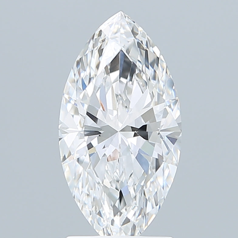 2.10 Carat Marquise Shaped, Ideal Cut, D Color, VVS1 Clarity, IGI Certified Lab Grown Diamond