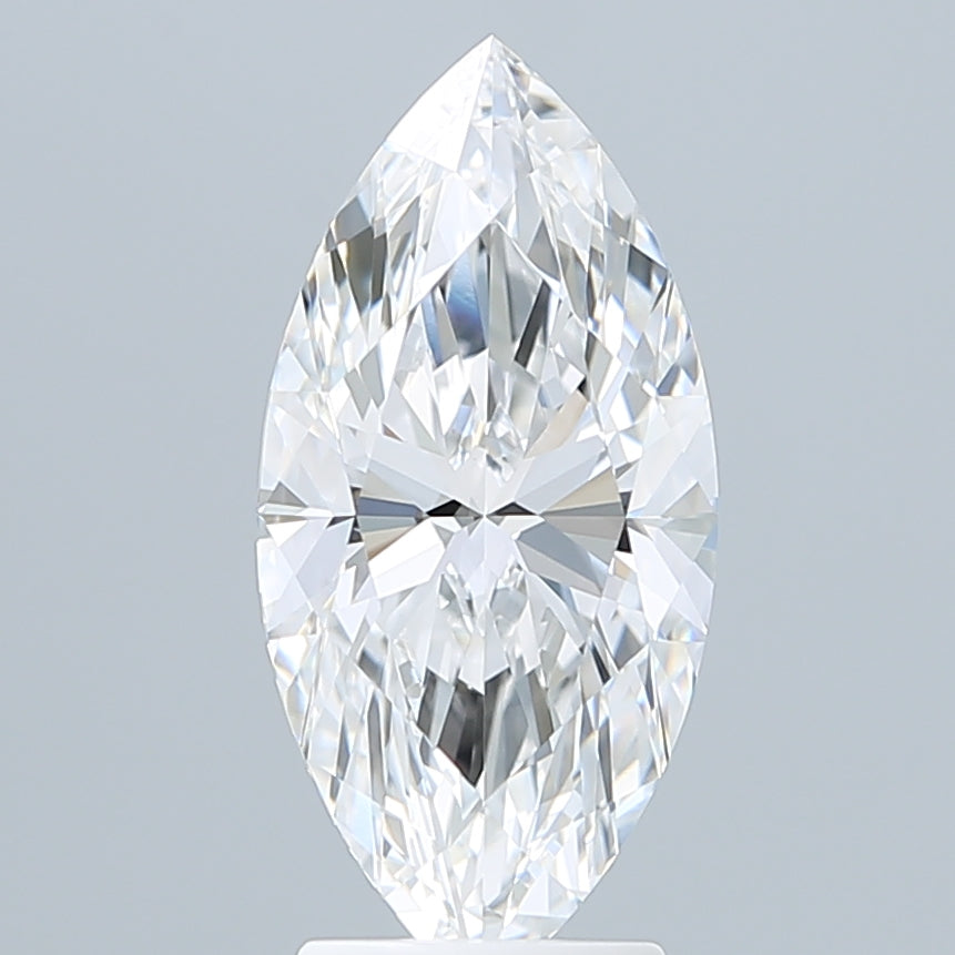 3.07 Carat Marquise Shaped, Ideal Cut, E Color, VVS2 Clarity, IGI Certified Lab Grown Diamond