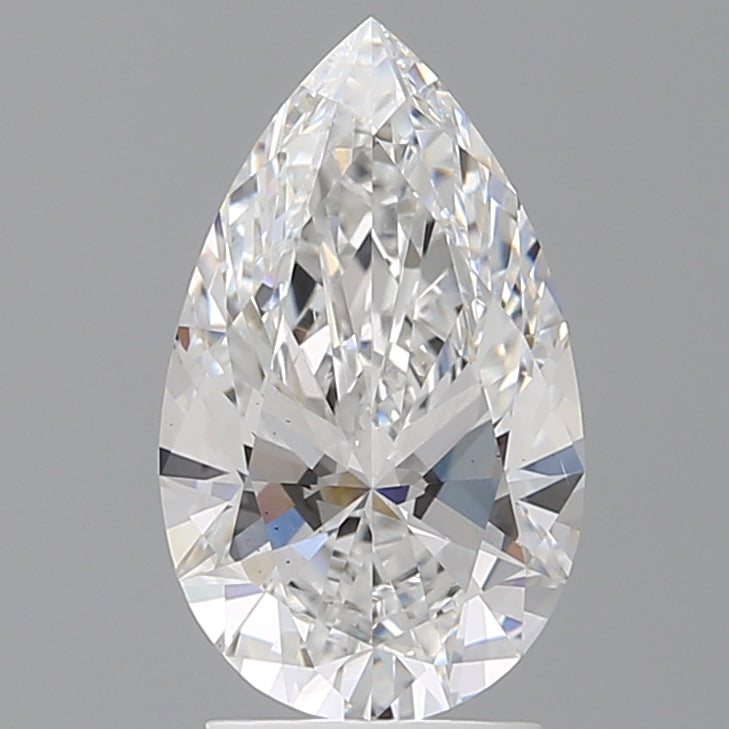 2.60 Carat Pear Shaped, Ideal Cut, D Color, VS2 Clarity, IGI Certified Lab Grown Diamond