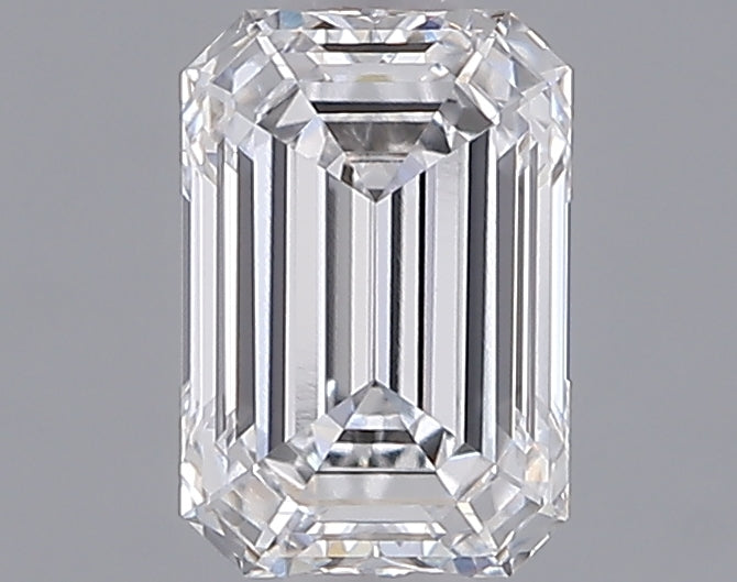 1.04 Carat Emerald Shaped, Ideal Cut, D Color, VVS2 Clarity, IGI Certified Lab Grown Diamond