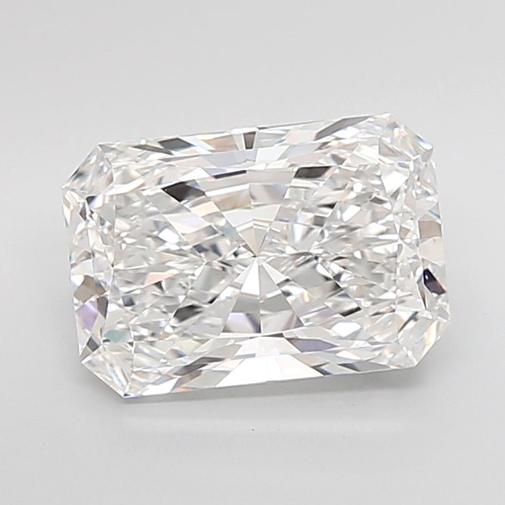 5.08 Carat Radiant Shaped, Ideal Cut, E Color, VVS2 Clarity, IGI Certified Lab Grown Diamond