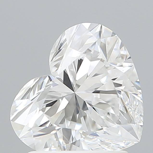 1.73 Carat Heart Shaped, Ideal Cut, D Color, VVS2 Clarity, IGI Certified Lab Grown Diamond