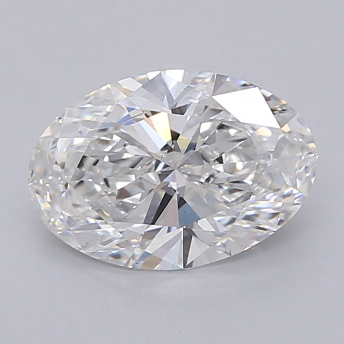2.02 Carat Oval Shaped, Ideal Cut, E Color, VS2 Clarity, IGI Certified Lab Grown Diamond
