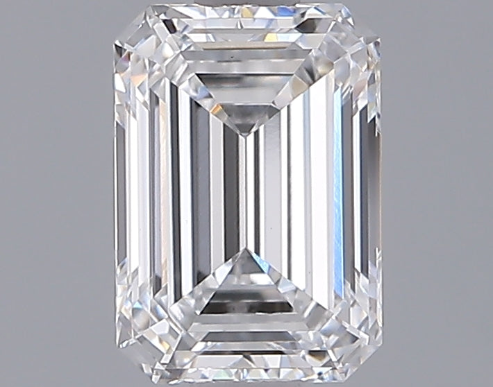1.54 Carat Emerald Shaped, Ideal Cut, D Color, VS1 Clarity, IGI Certified Lab Grown Diamond