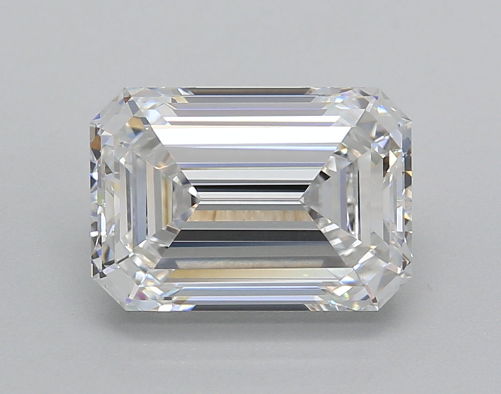 3.00 Carat Emerald Shaped, Excellent Cut, D Color, VVS2 Clarity, IGI Certified Lab Grown Diamond