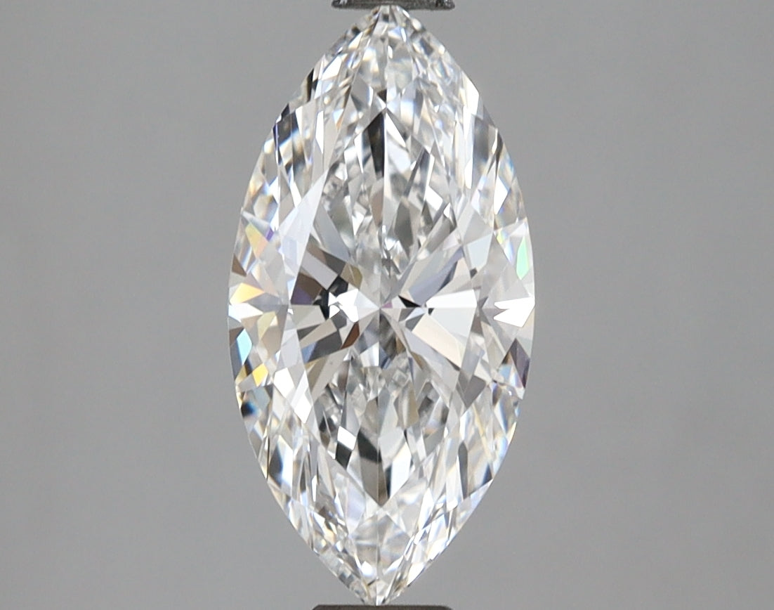 1.60 Carat Marquise Shaped, Ideal Cut, D Color, VVS2 Clarity, IGI Certified Lab Grown Diamond