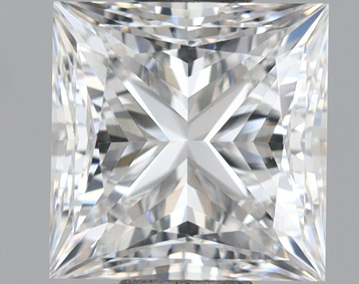 1.10 Carat Princess Shaped, Excellent Cut, E Color, VVS2 Clarity, IGI Certified Lab Grown Diamond