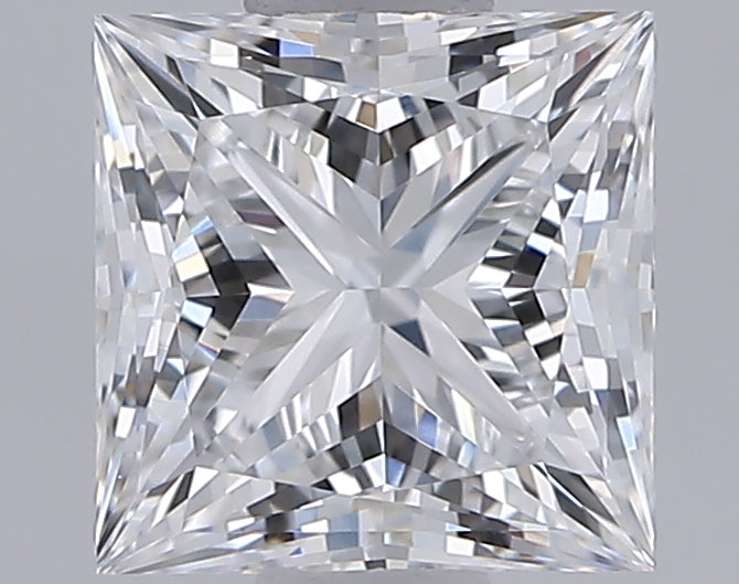 1.04 Carat Princess Shaped, Ideal Cut, D Color, VVS1 Clarity, IGI Certified Lab Grown Diamond