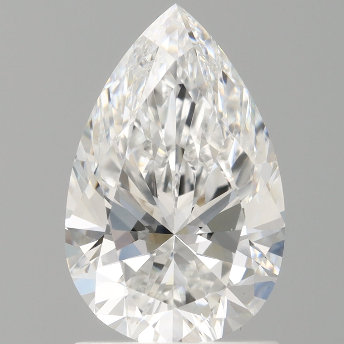 1.51 Carat Pear Shaped, Ideal Cut, E Color, VS1 Clarity, IGI Certified Lab Grown Diamond