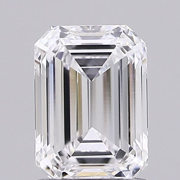 1.04 Carat Emerald Shaped, Ideal Cut, D Color, IF Clarity, IGI Certified Lab Grown Diamond