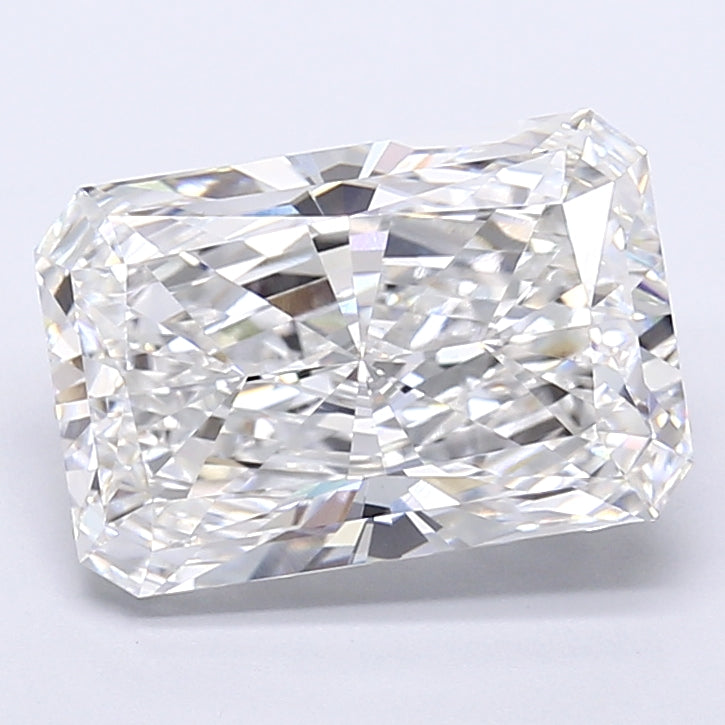 7.92 Carat Radiant Shaped, Very Good Cut, F Color, VS1 Clarity, IGI Certified Lab Grown Diamond
