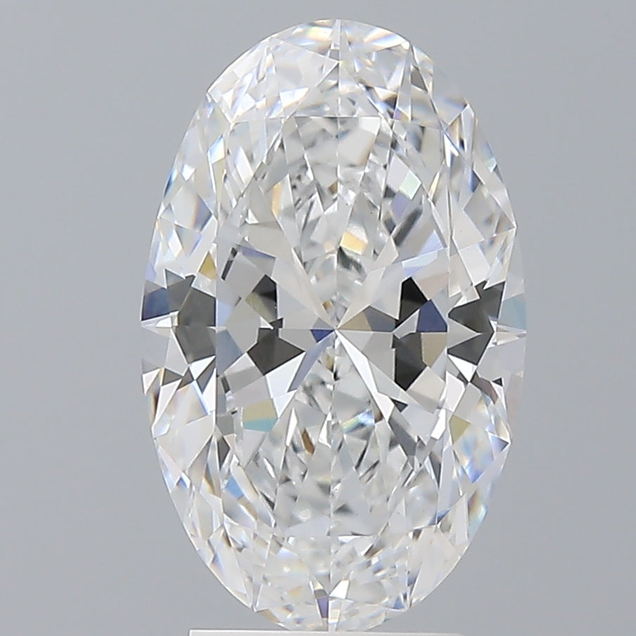 3.54 Carat Oval Shaped, Ideal Cut, E Color, VVS2 Clarity, IGI Certified Lab Grown Diamond