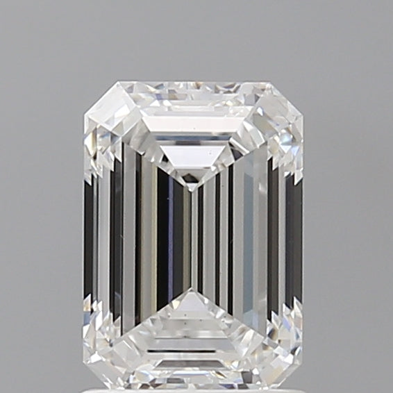 1.60 Carat Emerald Shaped, Ideal Cut, D Color, VS1 Clarity, IGI Certified Lab Grown Diamond
