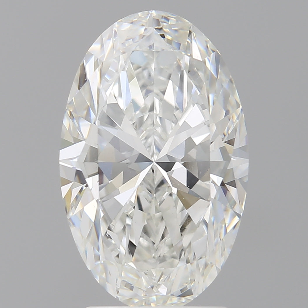 3.04 Carat Oval Shaped, Ideal Cut, F Color, VVS2 Clarity, IGI Certified Lab Grown Diamond