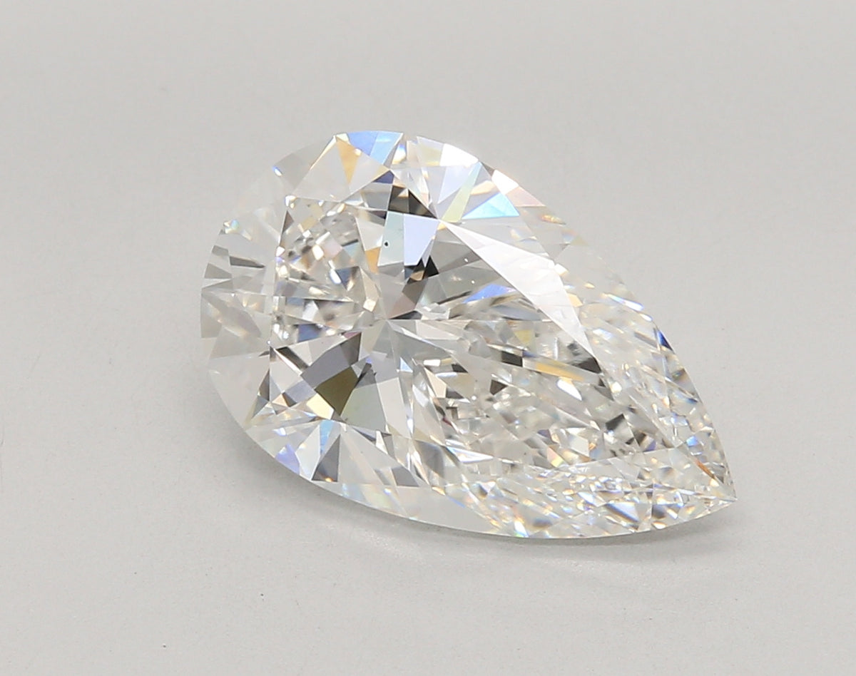 4.54 Carat Pear Shaped, Ideal Cut, E Color, VS1 Clarity, IGI Certified Lab Grown Diamond