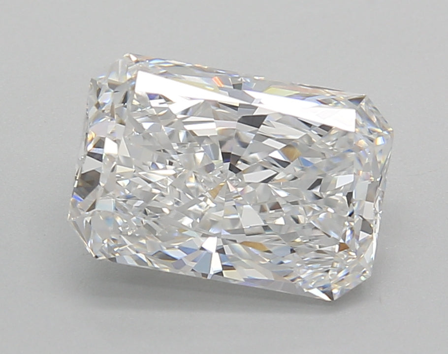 2.51 Carat Radiant Shaped, Excellent Cut, D Color, VVS2 Clarity, IGI Certified Lab Grown Diamond