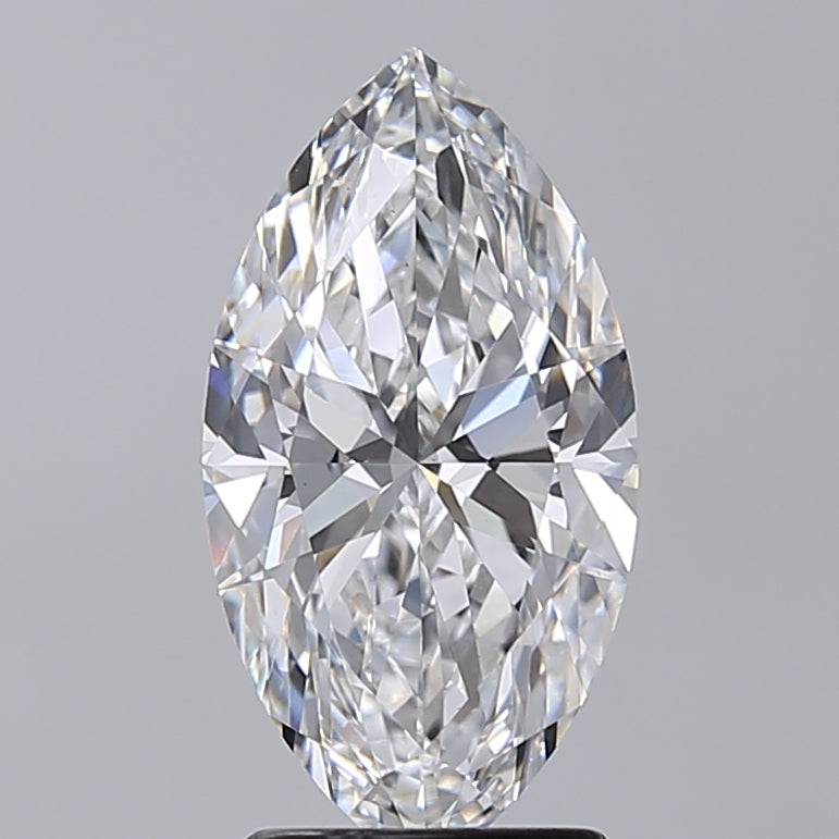 2.52 Carat Marquise Shaped, Excellent Cut, E Color, VS1 Clarity, IGI Certified Lab Grown Diamond