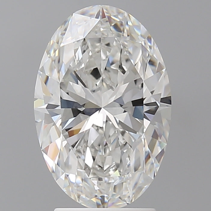 3.10 Carat Oval Shaped, Ideal Cut, E Color, VVS2 Clarity, IGI Certified Lab Grown Diamond
