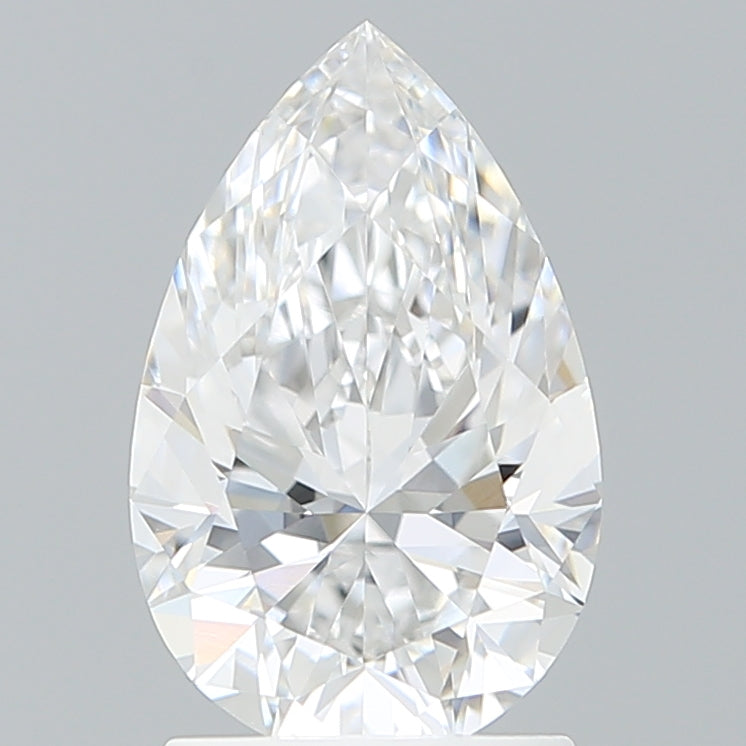 1.81 Carat Pear Shaped, Ideal Cut, D Color, VVS1 Clarity, IGI Certified Lab Grown Diamond