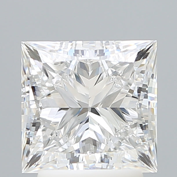 2.70 Carat Princess Shaped, Ideal Cut, E Color, VS1 Clarity, IGI Certified Lab Grown Diamond