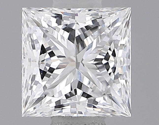 0.93 Carat Princess Shaped, Ideal Cut, D Color, VS1 Clarity, IGI Certified Lab Grown Diamond