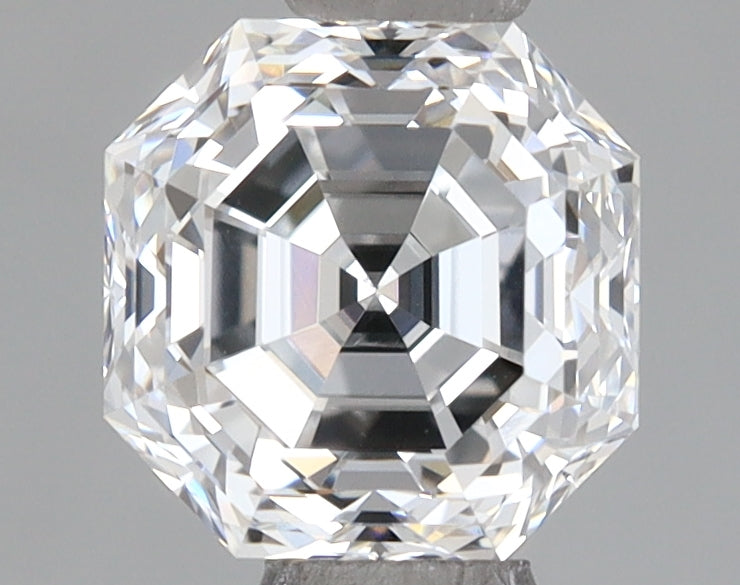 1.03 Carat Asscher Shaped, Excellent Cut, D Color, VVS1 Clarity, IGI Certified Lab Grown Diamond