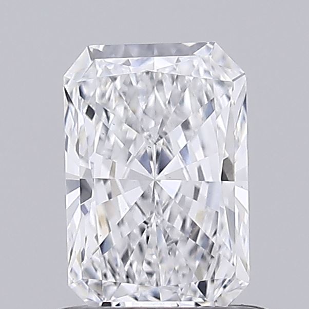 0.74 Carat Radiant Shaped, Ideal Cut, D Color, VS1 Clarity, IGI Certified Lab Grown Diamond