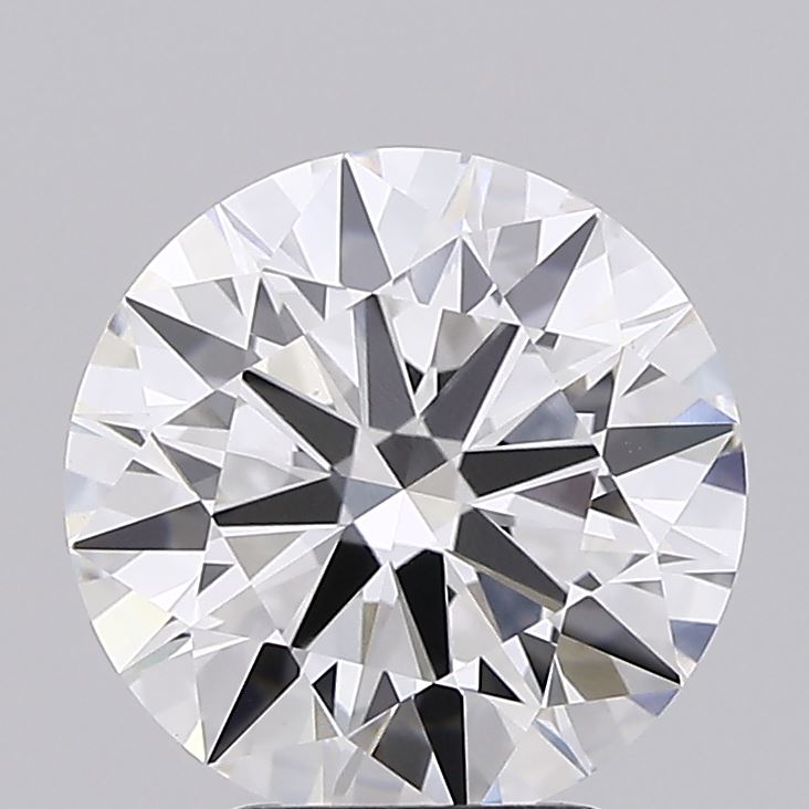 3.65 Carat Round Shaped, Ideal Cut, F Color, VVS2 Clarity, IGI Certified Lab Grown Diamond