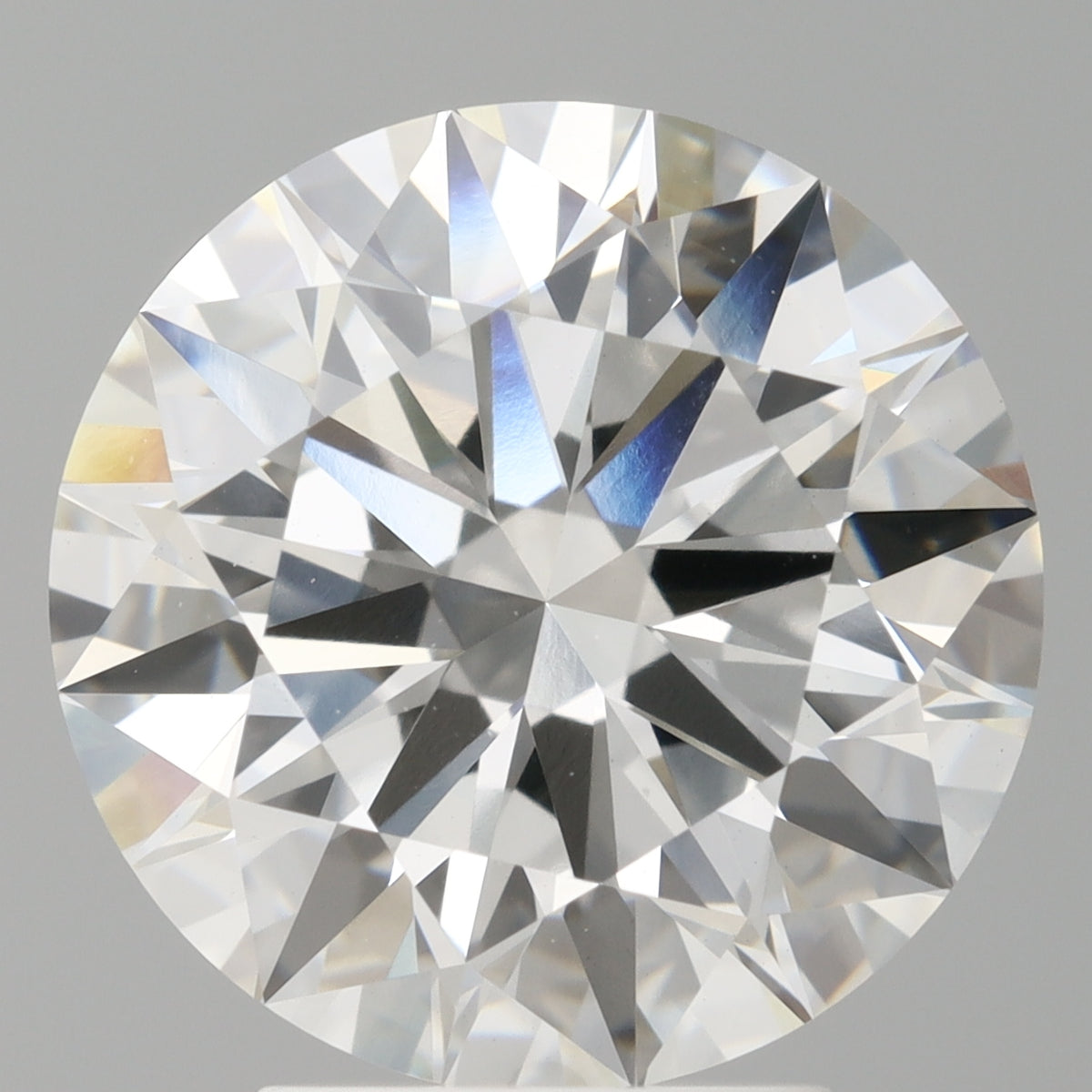 4.08 Carat Round Shaped, Ideal Cut, F Color, VVS2 Clarity, IGI Certified Lab Grown Diamond