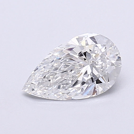 0.65 Carat Pear Shaped, Very Good Cut, D Color, VVS2 Clarity, IGI Certified Lab Grown Diamond