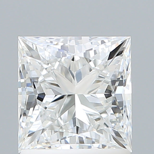 1.52 Carat Princess Shaped, Ideal Cut, D Color, VVS2 Clarity, IGI Certified Lab Grown Diamond