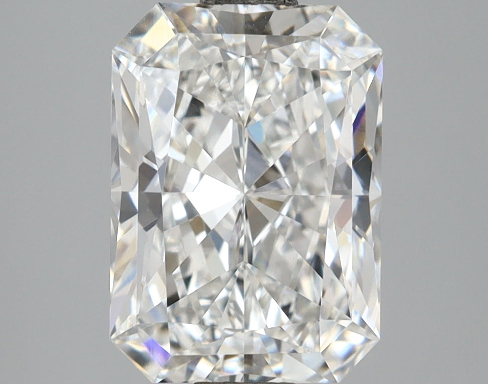 2.51 Carat Radiant Shaped, Ideal Cut, E Color, VVS2 Clarity, IGI Certified Lab Grown Diamond