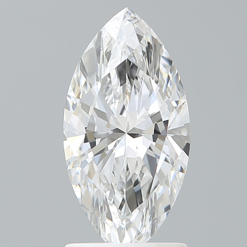 1.56 Carat Marquise Shaped, Ideal Cut, D Color, VVS2 Clarity, IGI Certified Lab Grown Diamond