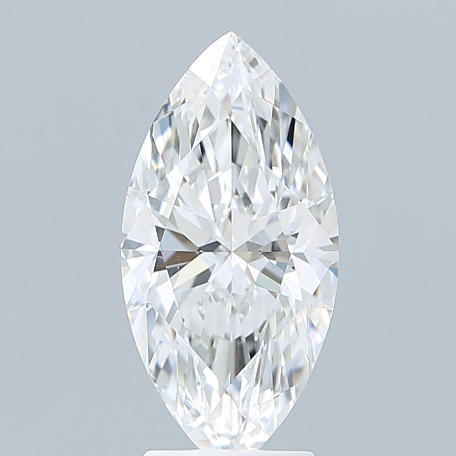 3.09 Carat Marquise Shaped, Ideal Cut, E Color, VVS2 Clarity, IGI Certified Lab Grown Diamond