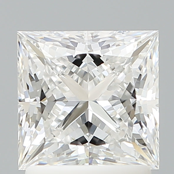 1.76 Carat Princess Shaped, Ideal Cut, E Color, VVS2 Clarity, IGI Certified Lab Grown Diamond